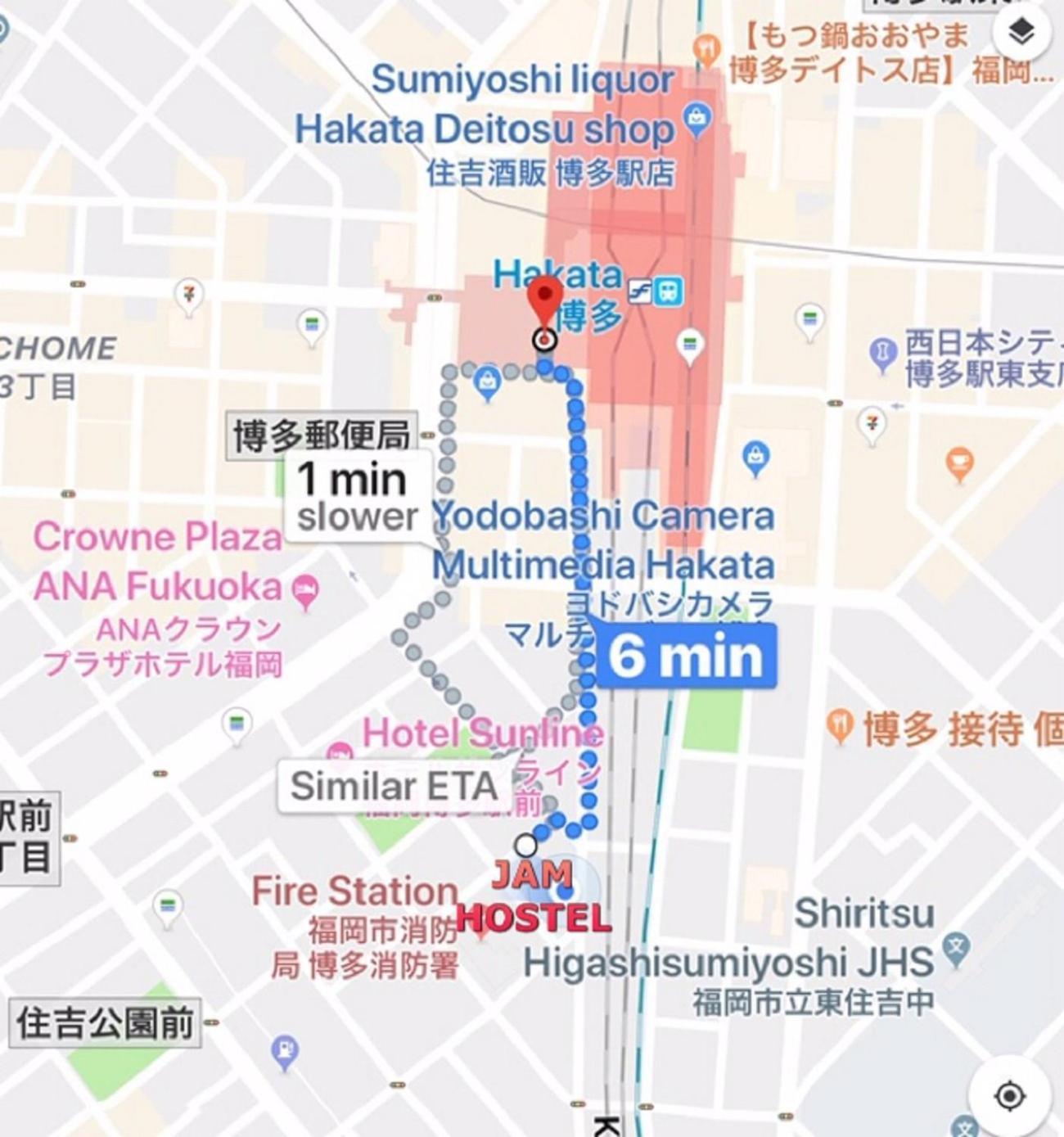 Jam Hostel Hakata Station Front Semi-Private Room With Shared Bathroom - Vacation Stay 61445 فوكوكا المظهر الخارجي الصورة